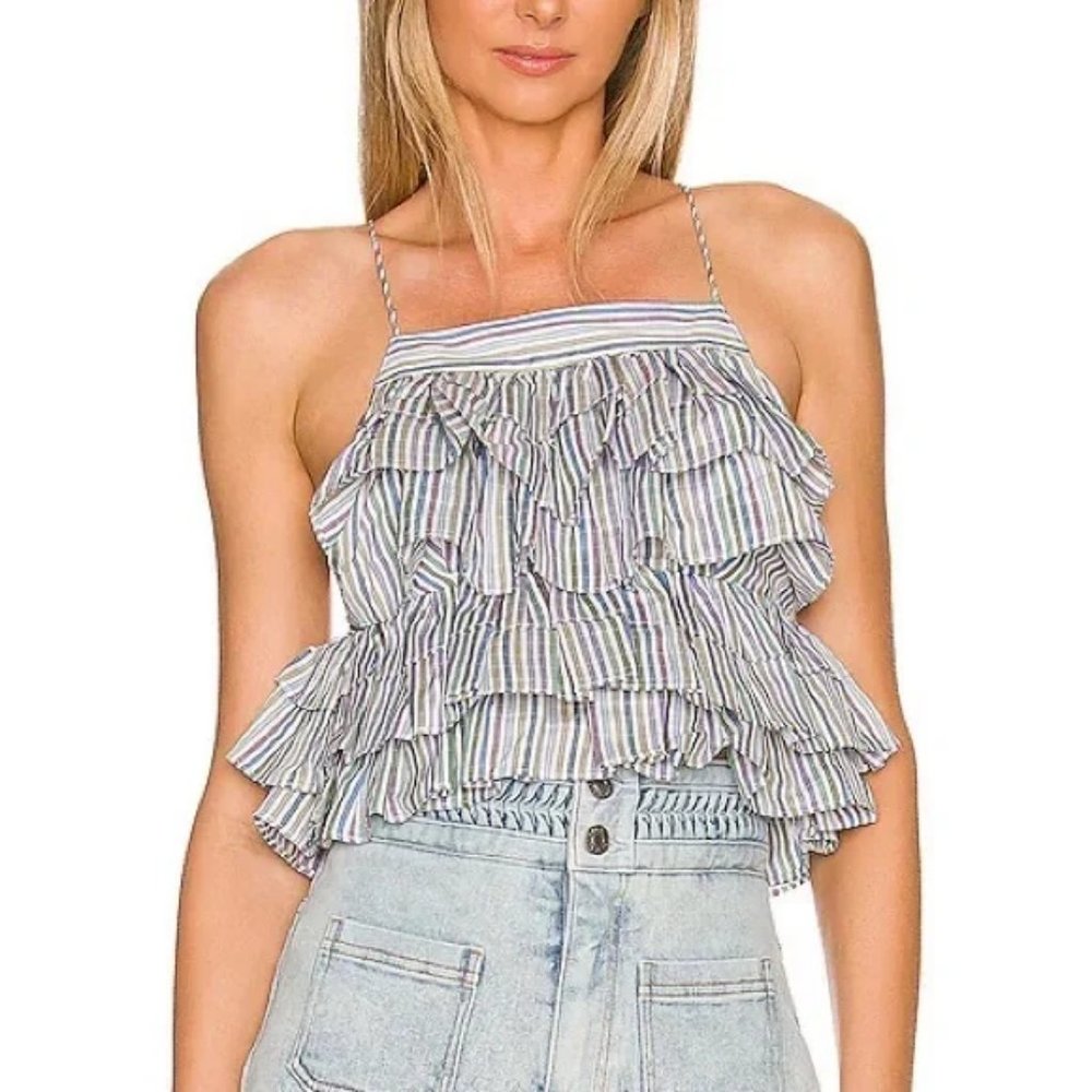 Magali Pascal Isla Tiered Ruffle Tank